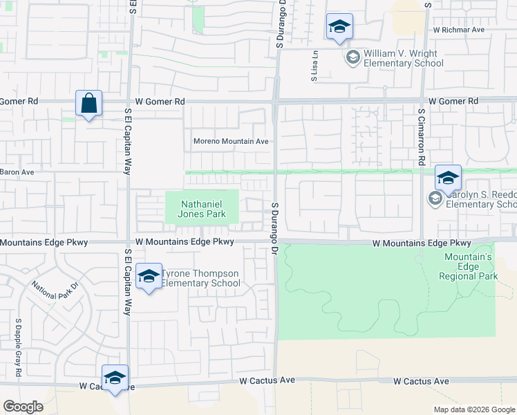 map of restaurants, bars, coffee shops, grocery stores, and more near 8638 Rowland Bluff Avenue in Las Vegas