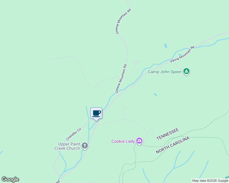 map of restaurants, bars, coffee shops, grocery stores, and more near 5322 Greene Mountain Road in Greeneville