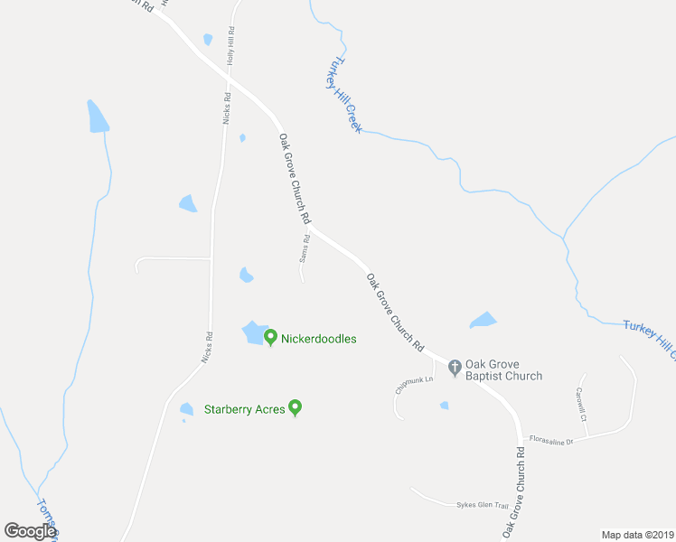 map of restaurants, bars, coffee shops, grocery stores, and more near 4821 Oak Grove Church Road in Mebane