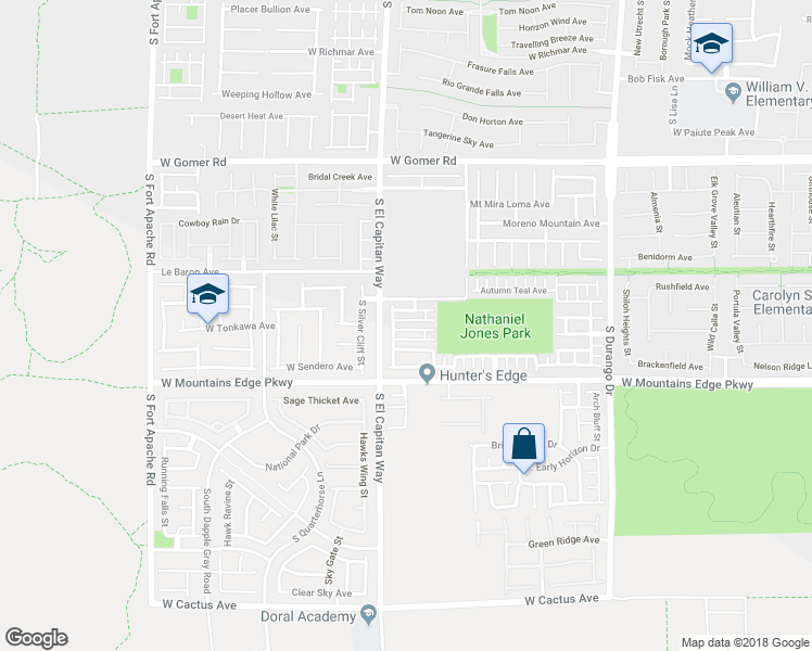 map of restaurants, bars, coffee shops, grocery stores, and more near 8968 Horizon Hyatt Avenue in Las Vegas