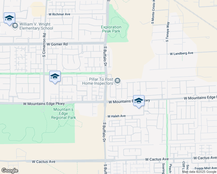 map of restaurants, bars, coffee shops, grocery stores, and more near 10009 Amber Field Street in Las Vegas