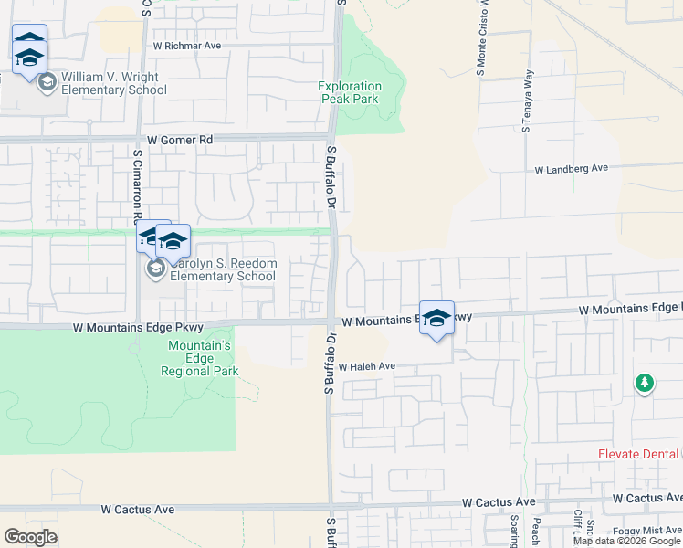 map of restaurants, bars, coffee shops, grocery stores, and more near 9999 Amber Field Street in Las Vegas