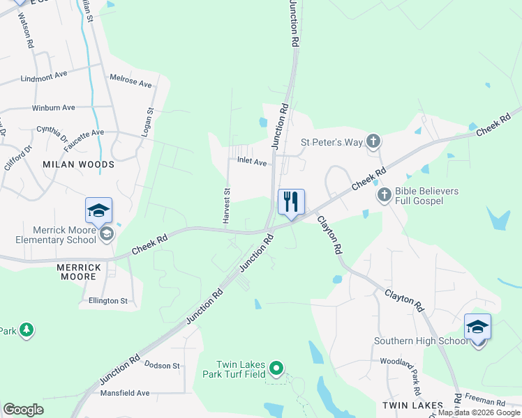 map of restaurants, bars, coffee shops, grocery stores, and more near 928 Harvest Street in Durham