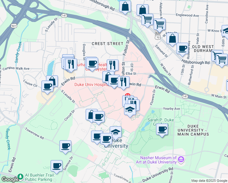 2301 Erwin Road, Durham NC Walk Score