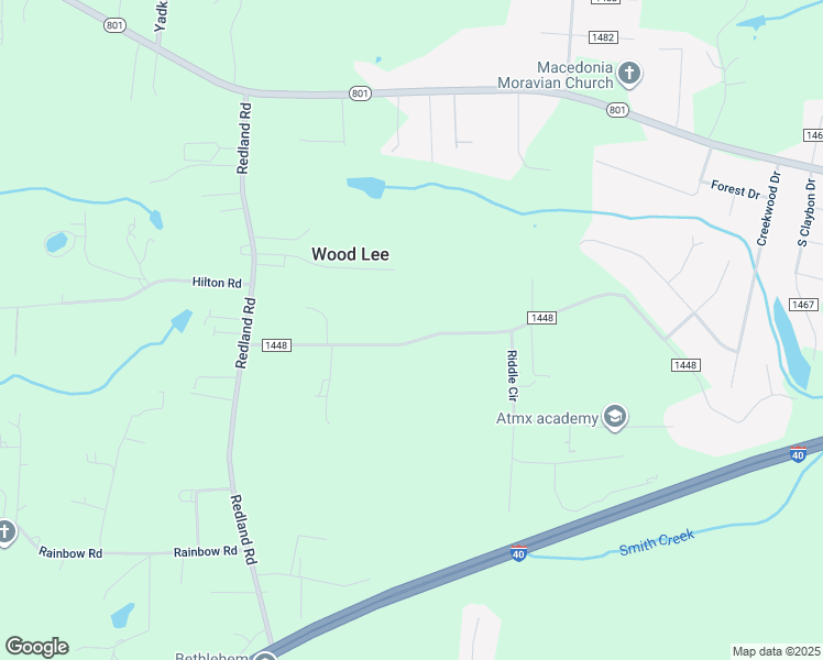 map of restaurants, bars, coffee shops, grocery stores, and more near 251 Gordon Drive in Advance