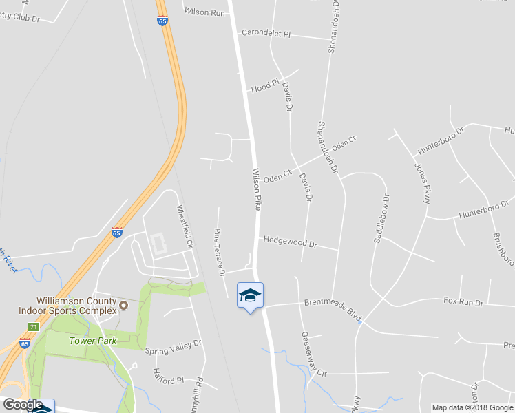 map of restaurants, bars, coffee shops, grocery stores, and more near 723 Wilson Pike in Brentwood
