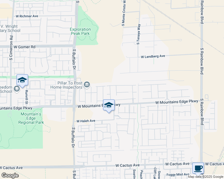 map of restaurants, bars, coffee shops, grocery stores, and more near 9983 Desert Alcove Road in Las Vegas