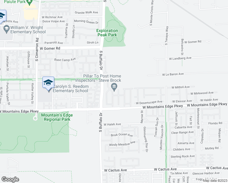 map of restaurants, bars, coffee shops, grocery stores, and more near 9992 Peak Lookout Street in Las Vegas