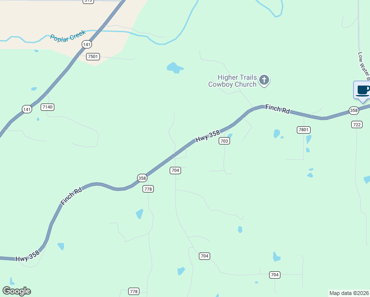 map of restaurants, bars, coffee shops, grocery stores, and more near 10383 Greene County 704 in Paragould