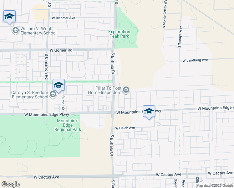 map of restaurants, bars, coffee shops, grocery stores, and more near 9999 Amber Field Street in Las Vegas