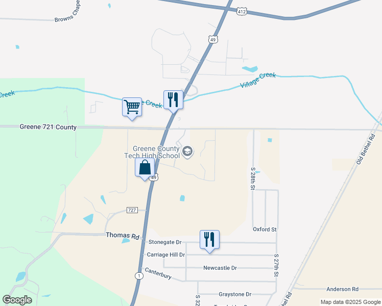 map of restaurants, bars, coffee shops, grocery stores, and more near 4601 Linwood Drive in Paragould