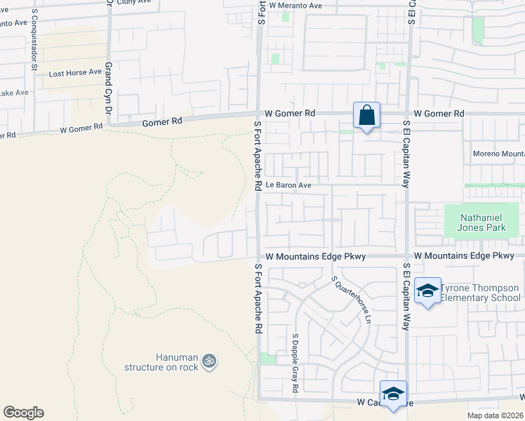 map of restaurants, bars, coffee shops, grocery stores, and more near 9959 Mission Creek Inn Street in Las Vegas