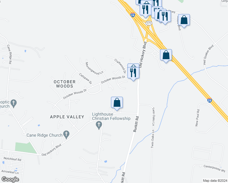 map of restaurants, bars, coffee shops, grocery stores, and more near 924 Colo Cove in Nashville