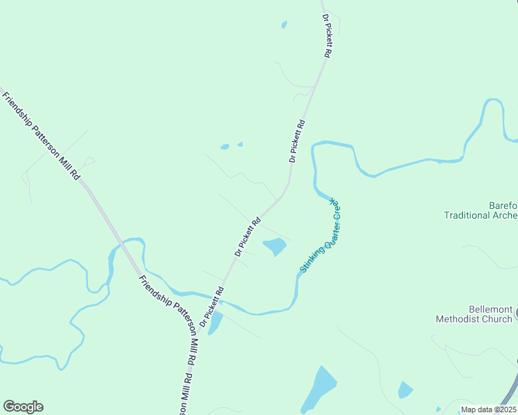 map of restaurants, bars, coffee shops, grocery stores, and more near 3849 Doctor Pickett Road in Burlington