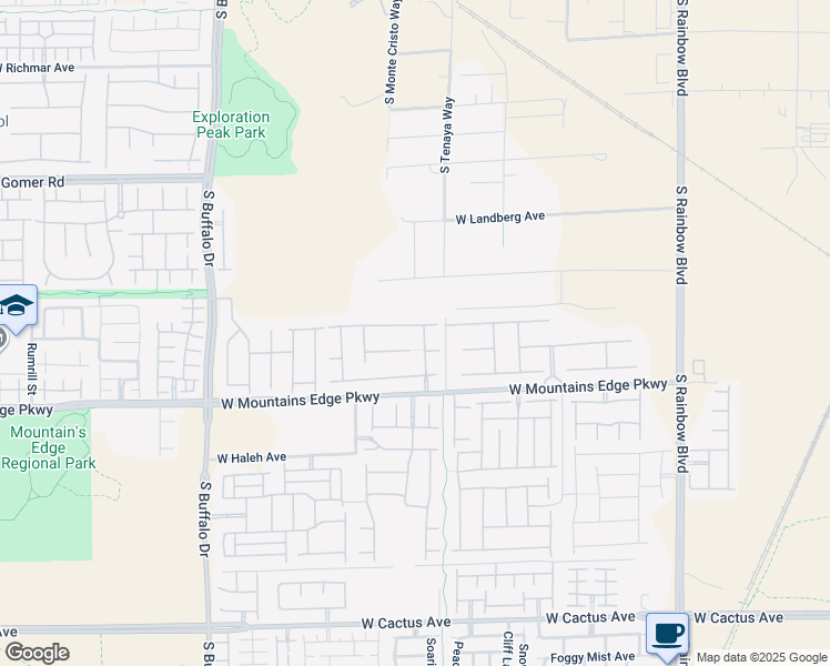 map of restaurants, bars, coffee shops, grocery stores, and more near 7405 West Mezzanine View Avenue in Las Vegas