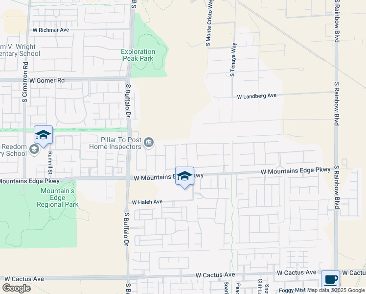 map of restaurants, bars, coffee shops, grocery stores, and more near 9983 S Desert Alcove Rd in Las Vegas