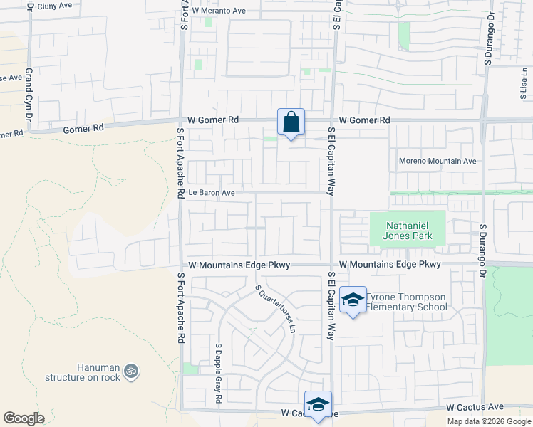 map of restaurants, bars, coffee shops, grocery stores, and more near 9174 West Parkstone Avenue in Las Vegas