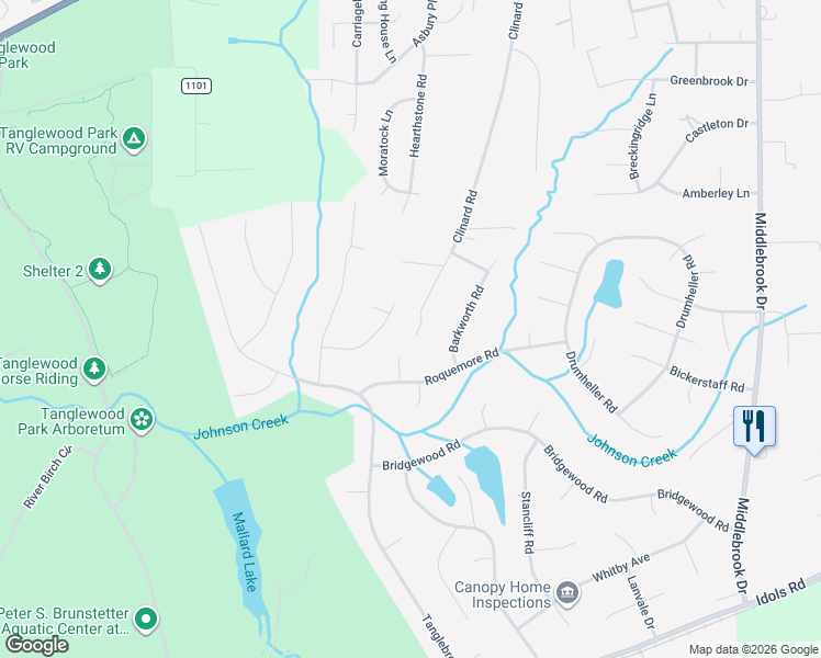 map of restaurants, bars, coffee shops, grocery stores, and more near 4016 Clinard Road in Clemmons