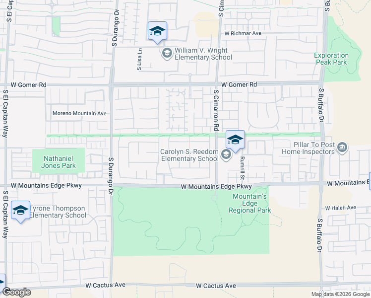 map of restaurants, bars, coffee shops, grocery stores, and more near 8324 Cupertino Heights Way in Las Vegas