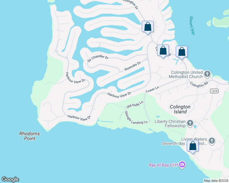 map of restaurants, bars, coffee shops, grocery stores, and more near 472 Harbour View Drive in Kill Devil Hills