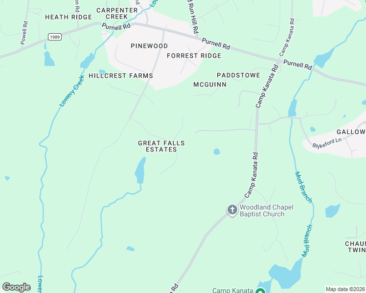 map of restaurants, bars, coffee shops, grocery stores, and more near 7048 Shady Glen Lane in Wake Forest