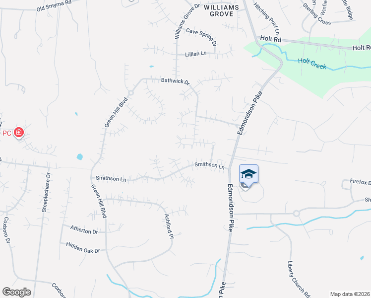 map of restaurants, bars, coffee shops, grocery stores, and more near 716 Leicester Circle in Brentwood