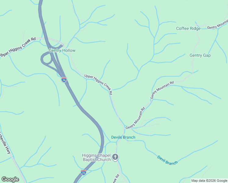 map of restaurants, bars, coffee shops, grocery stores, and more near 1271 Upper Higgins Creek Road in Flag Pond