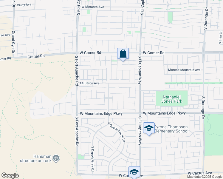 map of restaurants, bars, coffee shops, grocery stores, and more near 9183 Lynea Court in Las Vegas