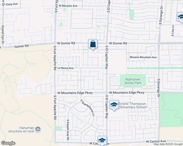 map of restaurants, bars, coffee shops, grocery stores, and more near 9111 West Ashiwi Avenue in Las Vegas