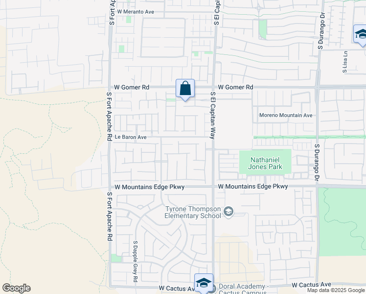 map of restaurants, bars, coffee shops, grocery stores, and more near 9111 West Ashiwi Avenue in Las Vegas