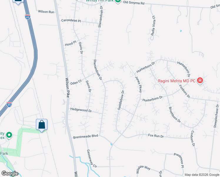 map of restaurants, bars, coffee shops, grocery stores, and more near 9139 Saddlebow Drive in Brentwood