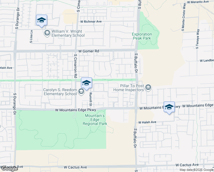 map of restaurants, bars, coffee shops, grocery stores, and more near 9939 Otterburn Street in Las Vegas