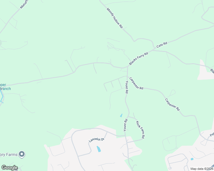 map of restaurants, bars, coffee shops, grocery stores, and more near 8100 Yount Road in Knoxville