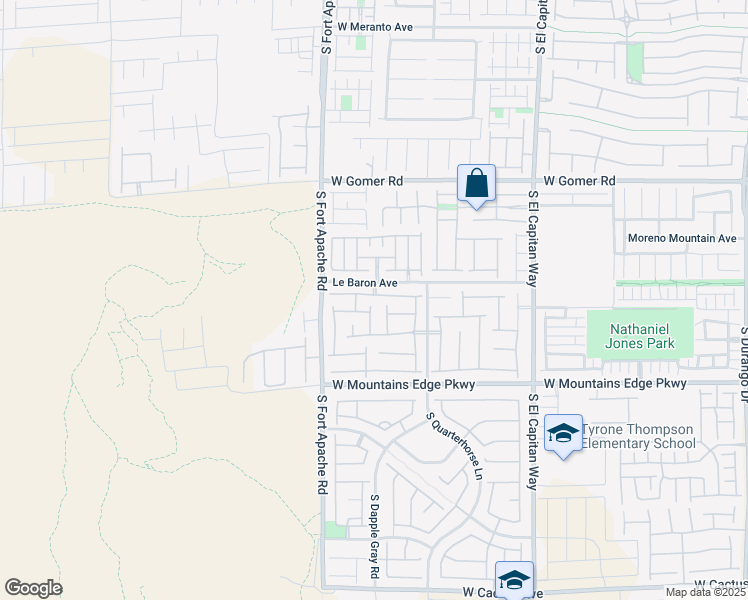 map of restaurants, bars, coffee shops, grocery stores, and more near 9958 Brasada Street in Las Vegas