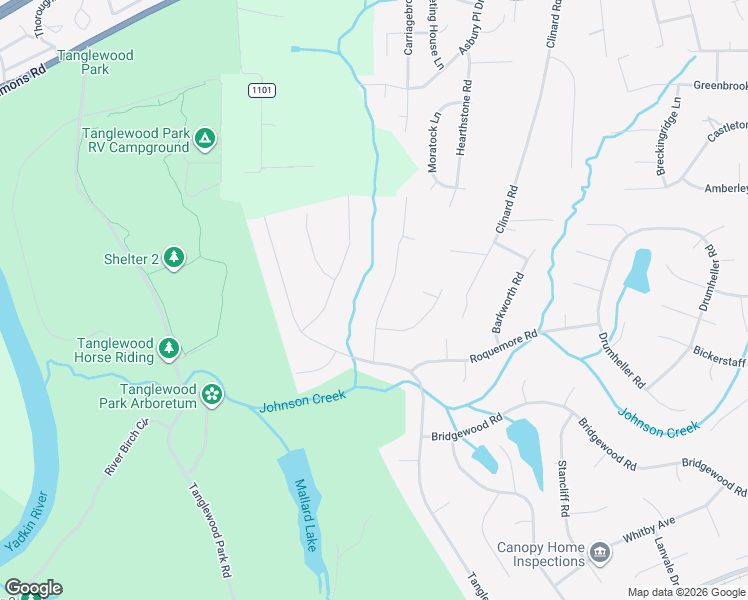 map of restaurants, bars, coffee shops, grocery stores, and more near 624 Barrocliff Road in Clemmons