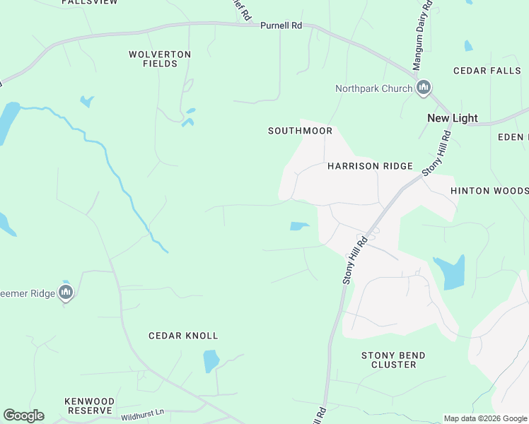 map of restaurants, bars, coffee shops, grocery stores, and more near 940 Harrison Ridge Road in Wake Forest
