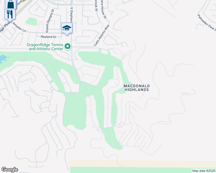 map of restaurants, bars, coffee shops, grocery stores, and more near 605 Saint Croix Street in Henderson