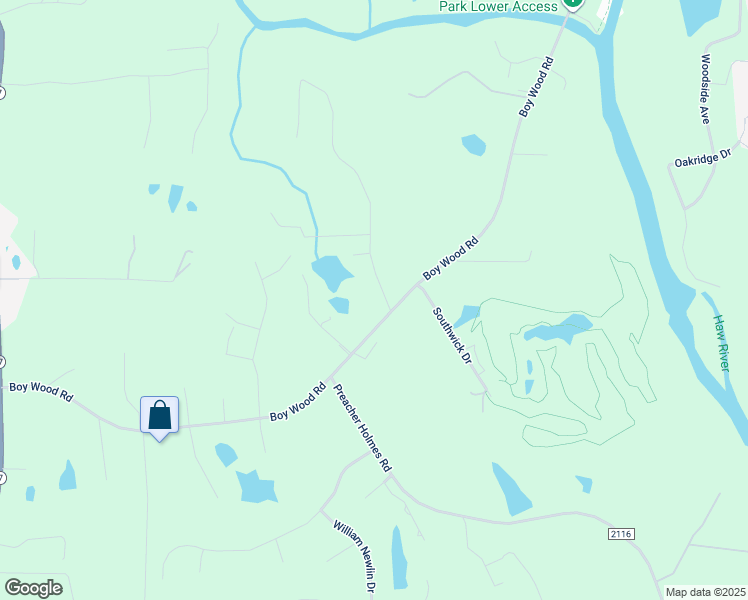 map of restaurants, bars, coffee shops, grocery stores, and more near 2959 Knoll Trail in Graham