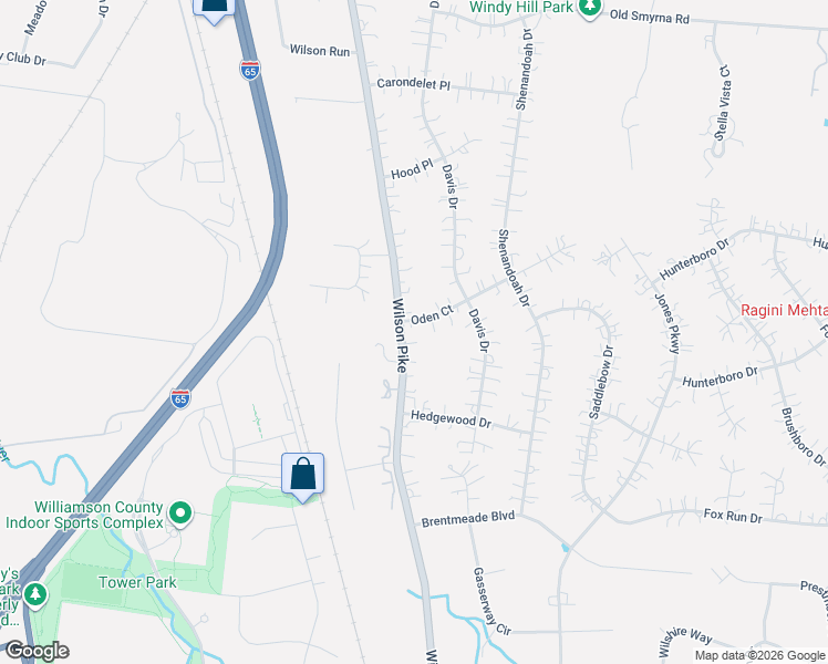 map of restaurants, bars, coffee shops, grocery stores, and more near 800 Wilson Pike in Brentwood