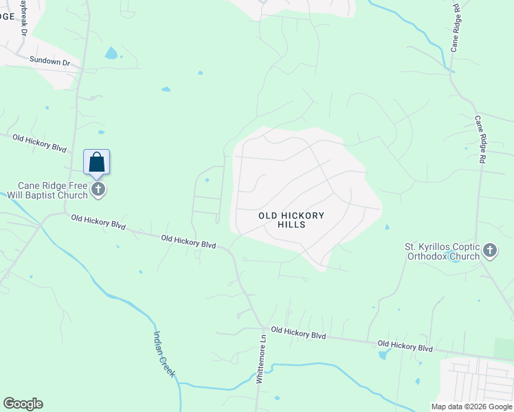 map of restaurants, bars, coffee shops, grocery stores, and more near 7811 Rainey Drive in Nashville