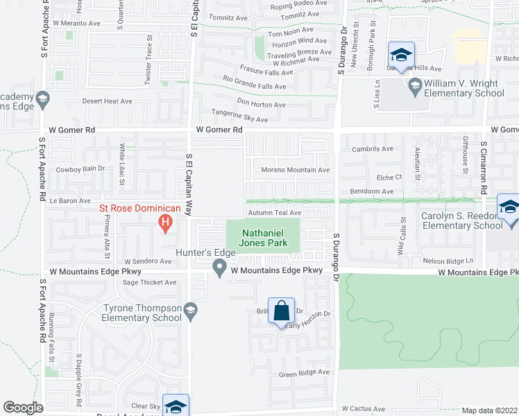 map of restaurants, bars, coffee shops, grocery stores, and more near 9917 Blue Villa Court in Las Vegas