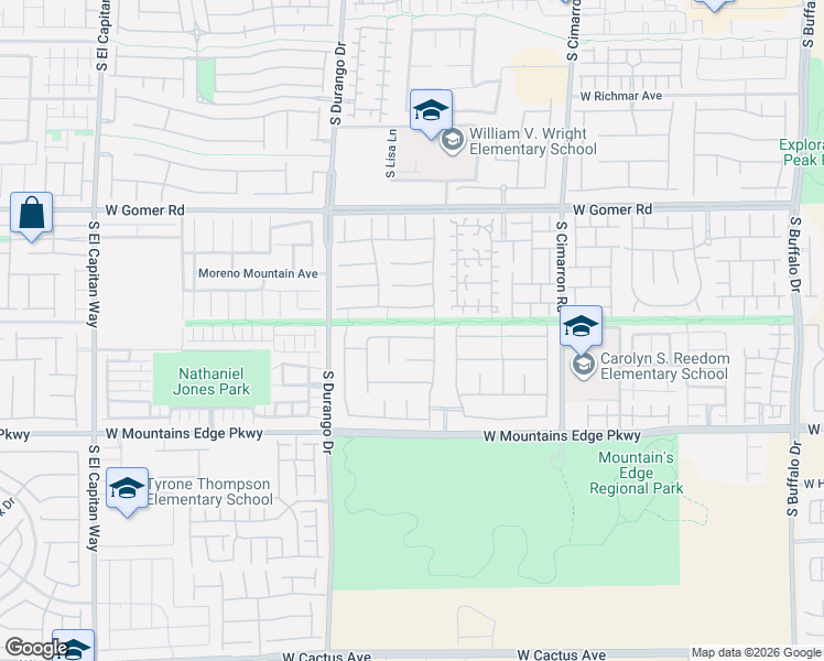map of restaurants, bars, coffee shops, grocery stores, and more near 8441 Benidorm Avenue in Las Vegas