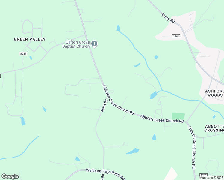 map of restaurants, bars, coffee shops, grocery stores, and more near 3564 Abbotts Creek Church Road in Kernersville