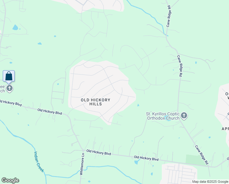 map of restaurants, bars, coffee shops, grocery stores, and more near 8801 Cressent Glen Court in Nashville