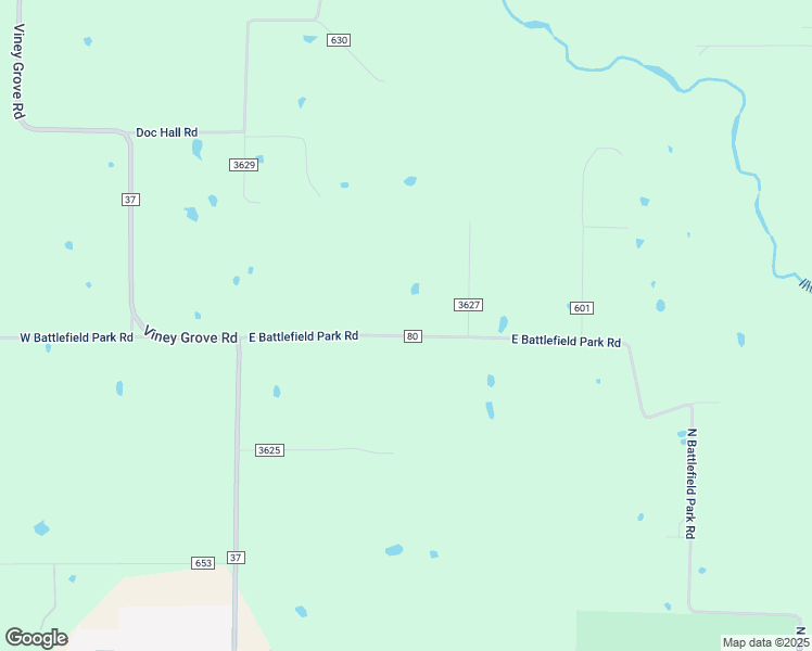 map of restaurants, bars, coffee shops, grocery stores, and more near 14722 East Battlefield Park Road in Prairie Grove