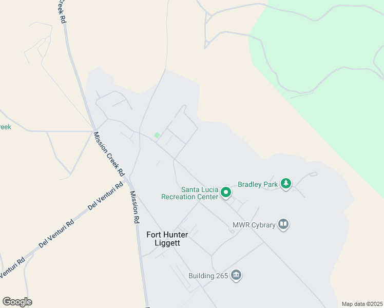 map of restaurants, bars, coffee shops, grocery stores, and more near Infantry Road in Jolon