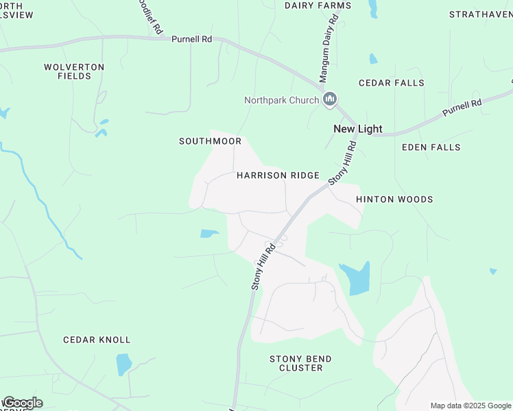 map of restaurants, bars, coffee shops, grocery stores, and more near 7916 Woodcross Way in Wake Forest