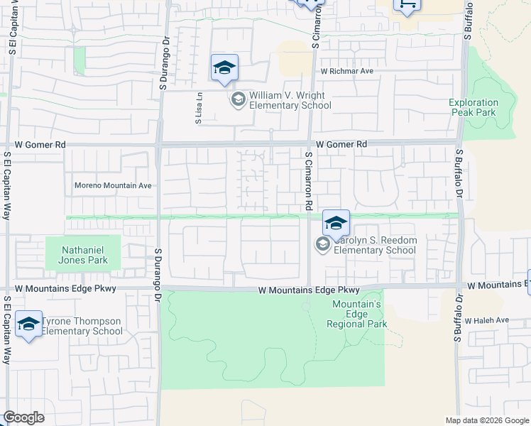 map of restaurants, bars, coffee shops, grocery stores, and more near 9896 Hearthfire St in Las Vegas
