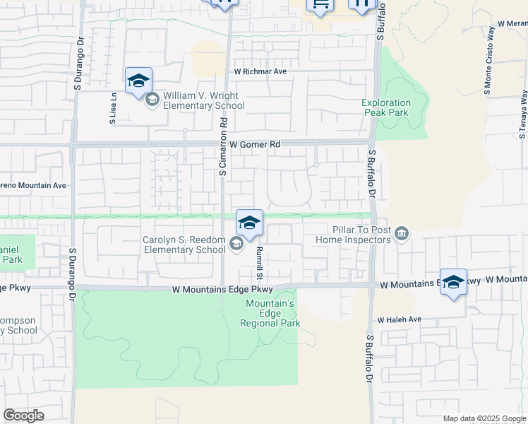 map of restaurants, bars, coffee shops, grocery stores, and more near 8109 Skytop Ledge Avenue in Las Vegas