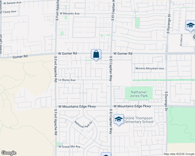 map of restaurants, bars, coffee shops, grocery stores, and more near 9101 Spur Creek Avenue in Las Vegas